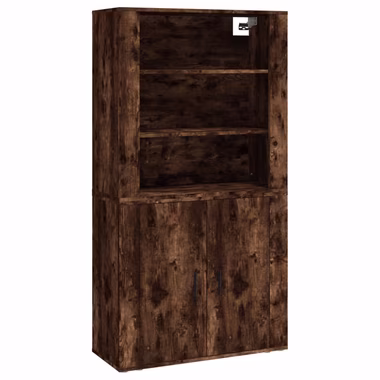 vidaXL Sideboard Highboard Räuchereiche Holzwerkstoff (1 St)