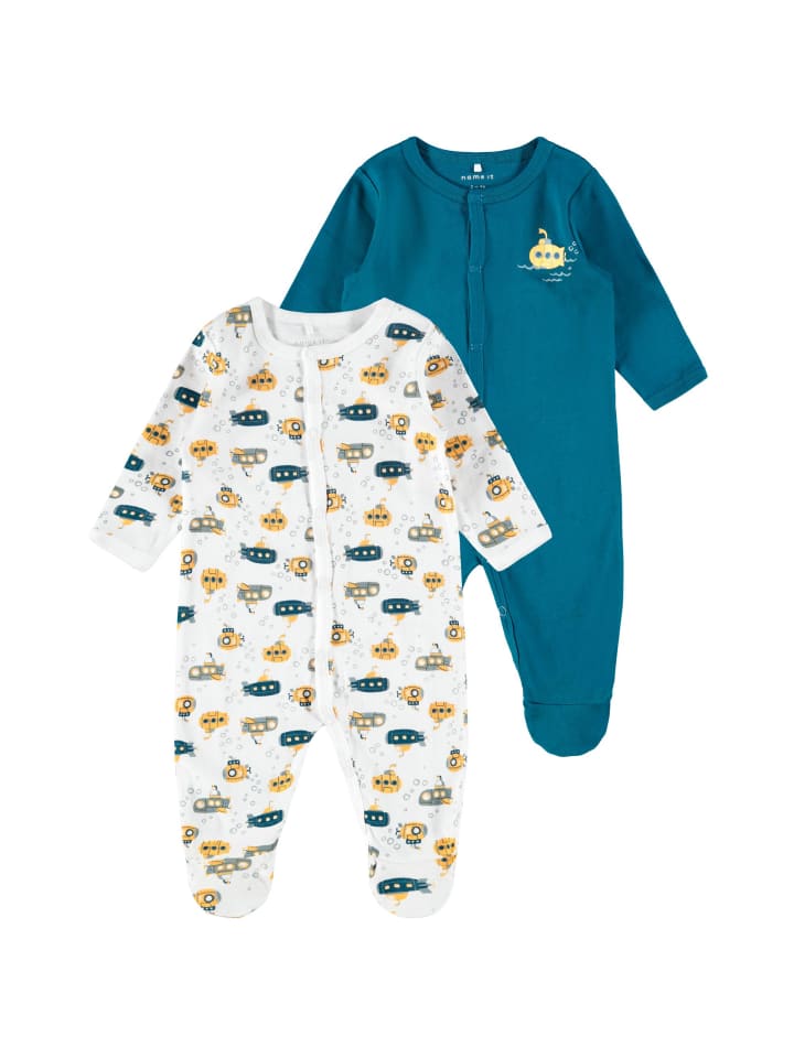 name it Schlafstrampler 2er Pack in legion blue günstig kaufen