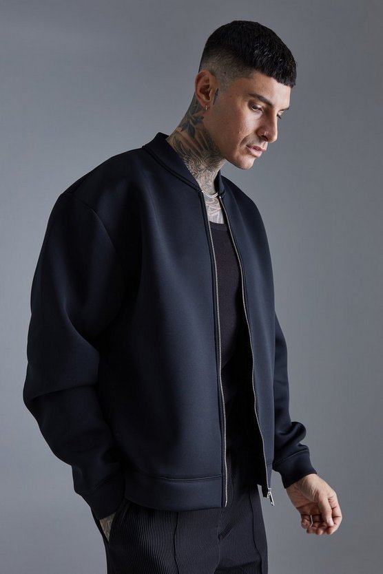 Tall kastige Oversize Scuba Bomberjacke