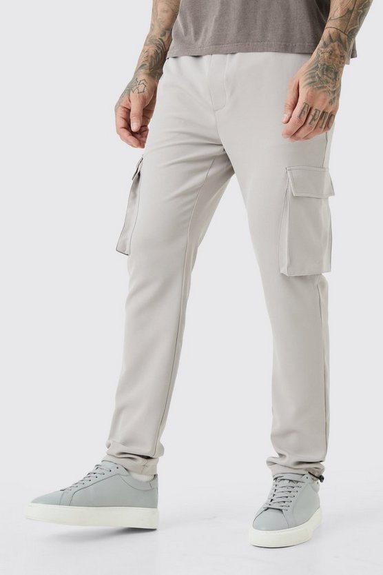 Tall elastische leichte Skinny Cargohose