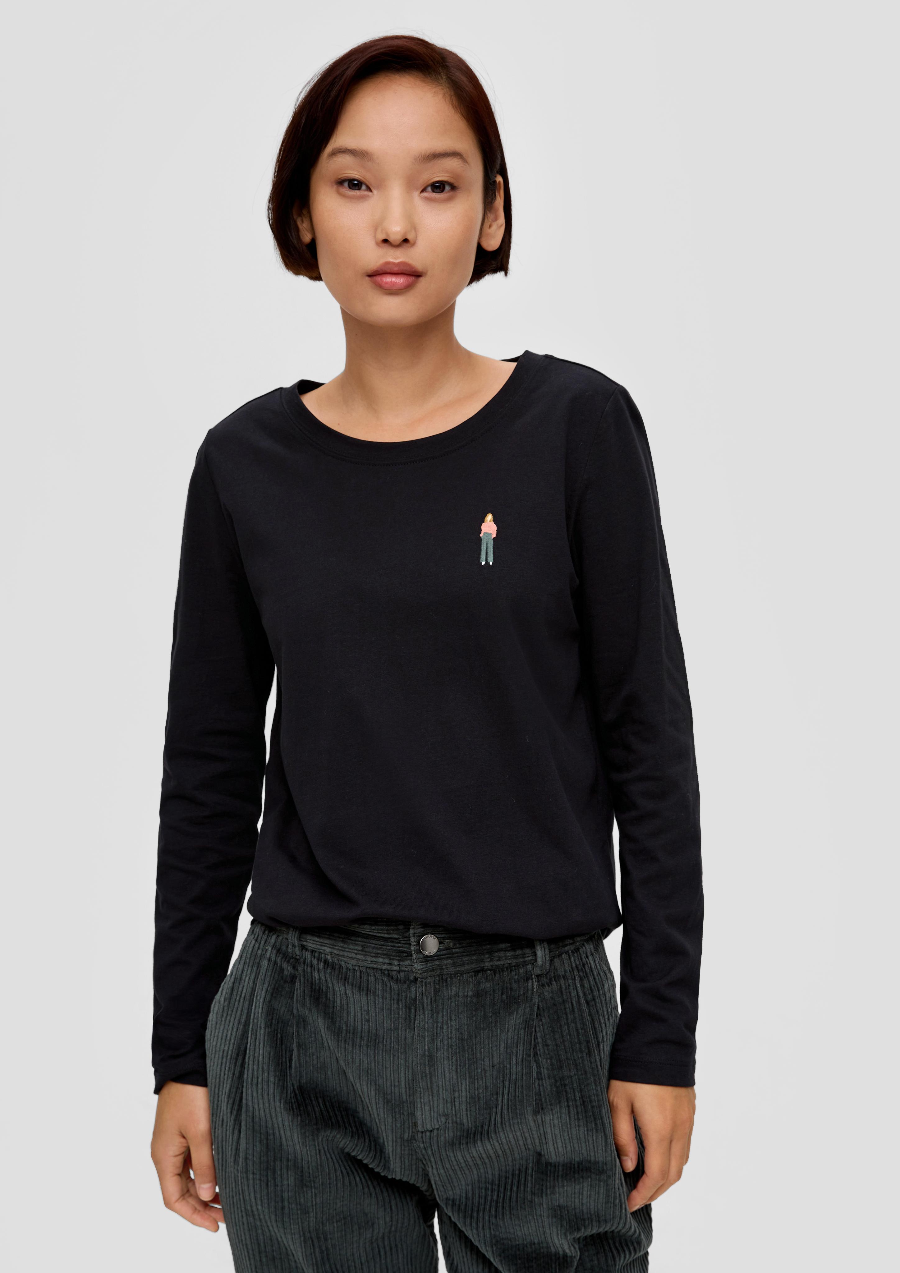 Longsleeve mit Statement-Print  2137221-99D2