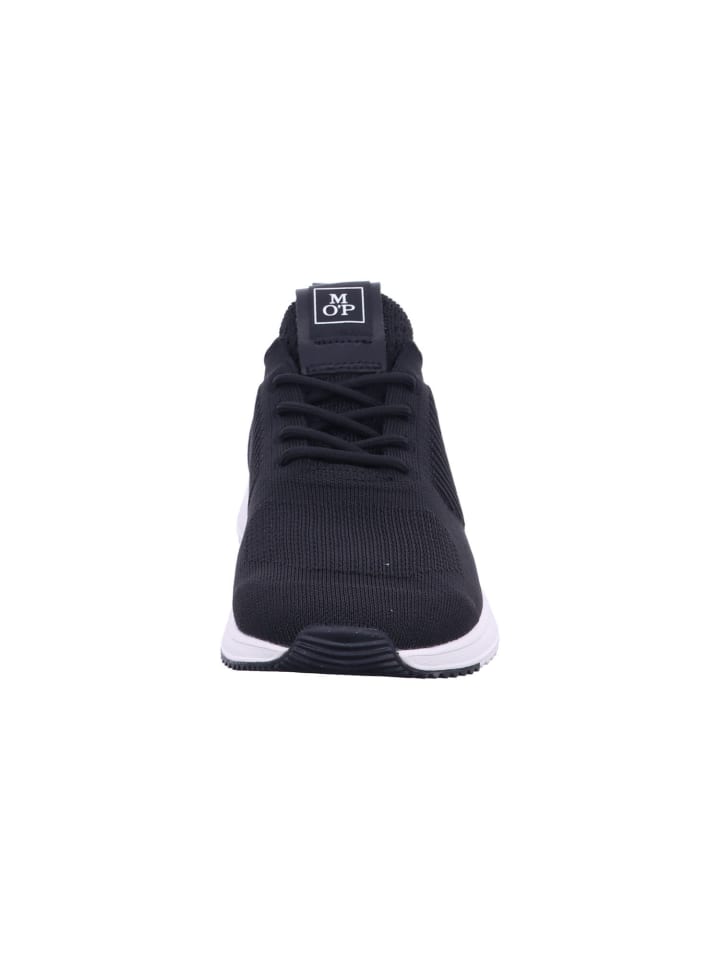 Marc O'Polo Schnürschuhe Recycled Fabric / SNEAKER / Knit in Schwarz günstig kaufen