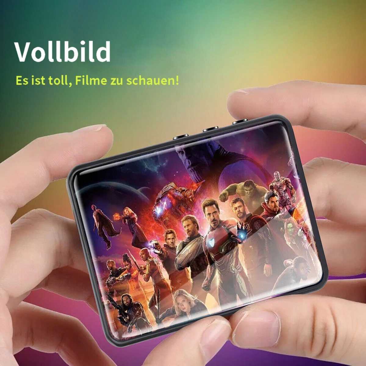 Yoyaxi Verlustfreie Klangqualität im kleinen, tragbaren Walkman MP4-Player (Touch-Player für einfache Bedienung unterwegs)