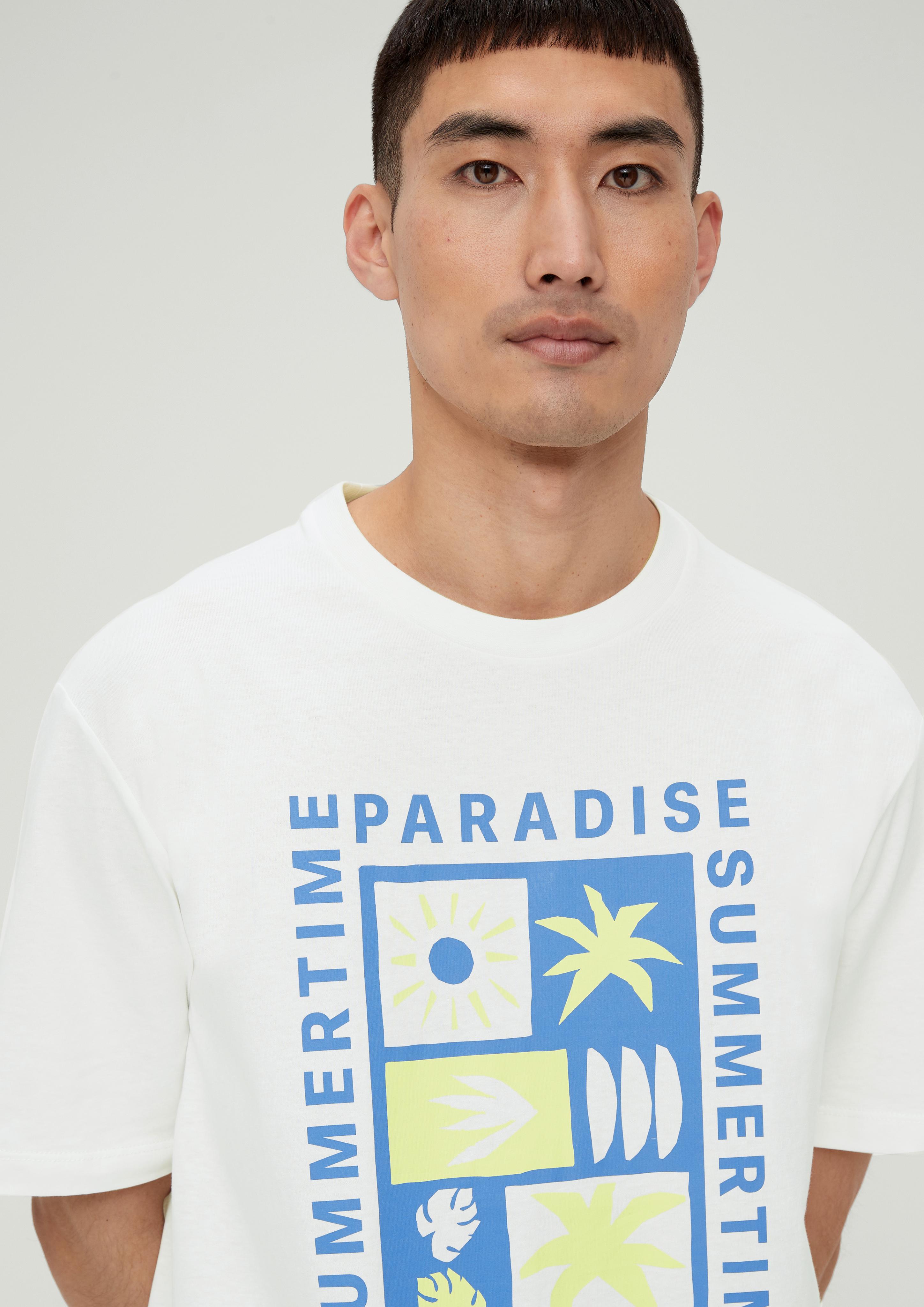 Baumwollshirt mit Frontprint  2131371-01D2