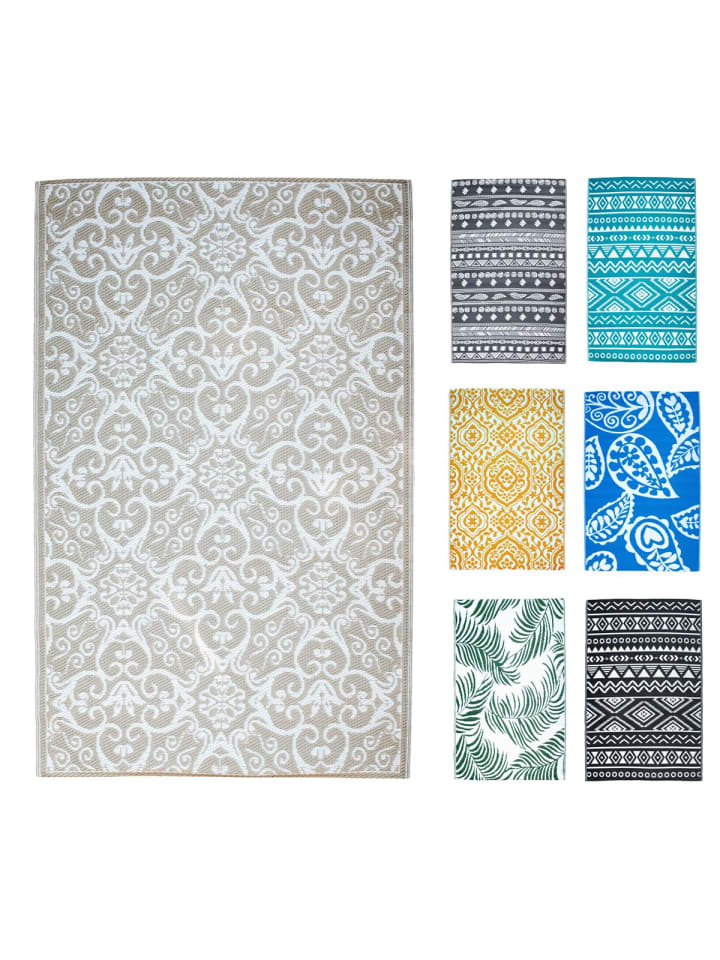 JACK Outdoor Teppich 120x180cm In- & Outdoor in Ornamente Taupe günstig kaufen 120x180cm