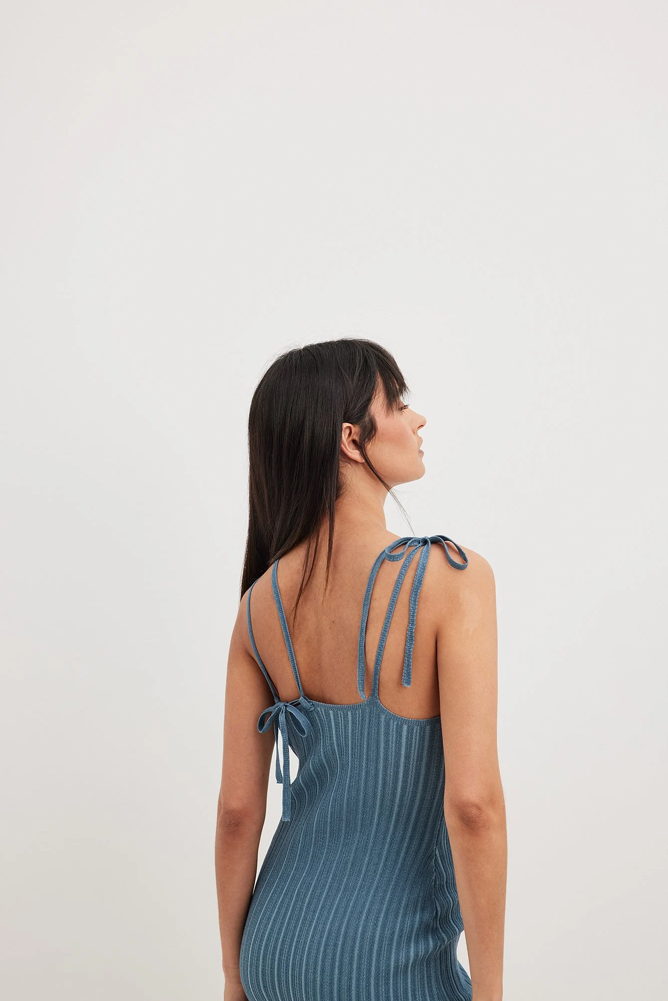 Geripptes Trägerkleid