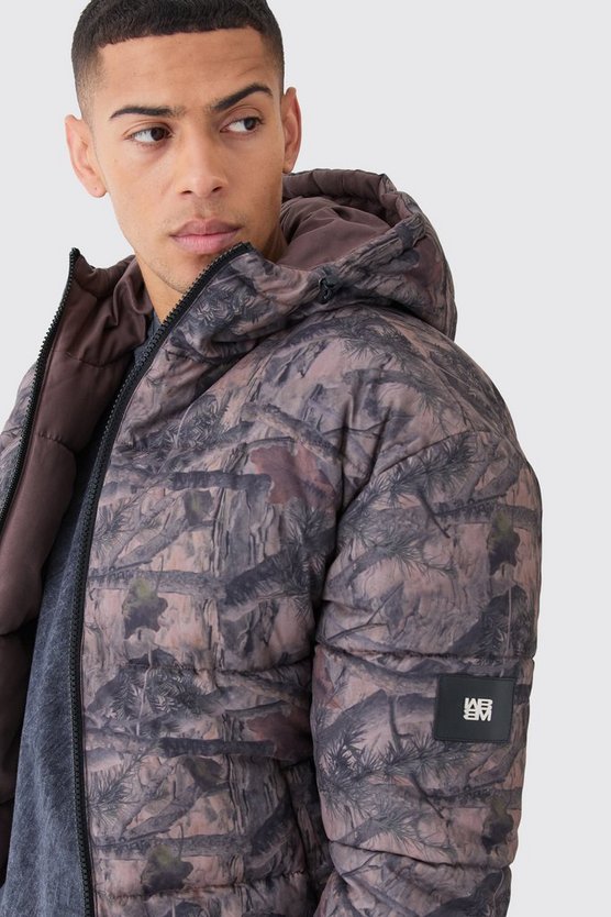Wendbare Camouflage Steppjacke