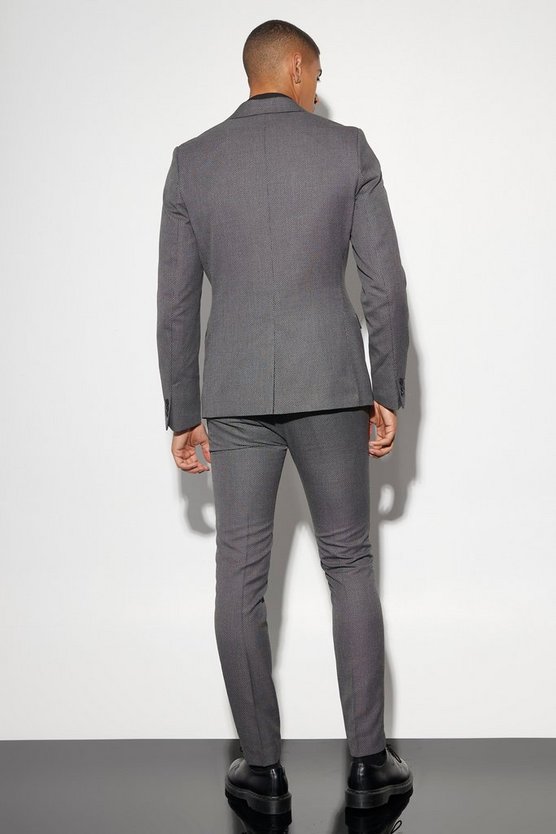 Strukturiertes Skinny Anzugjacke