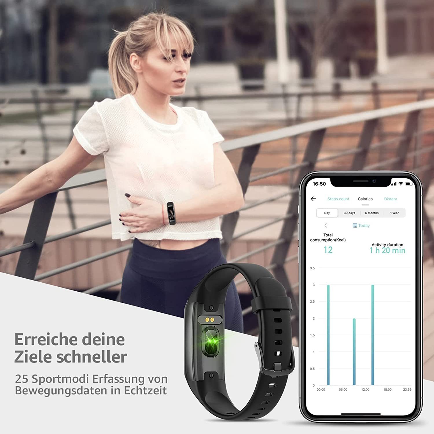 Mutoy Smartwatch, Fitness Tracker Uhr mit Anruffunktion für Damen Herren Smartwatch 5 ATM IP68 Wasserdicht Fitness Tracker mit Schrittzähler Pulsuhr Blutdruck Messgerät für Android iOS, Schlaf-Monitor, Activity Tracker, SpO2, Kalorien-Tracker,Schritt