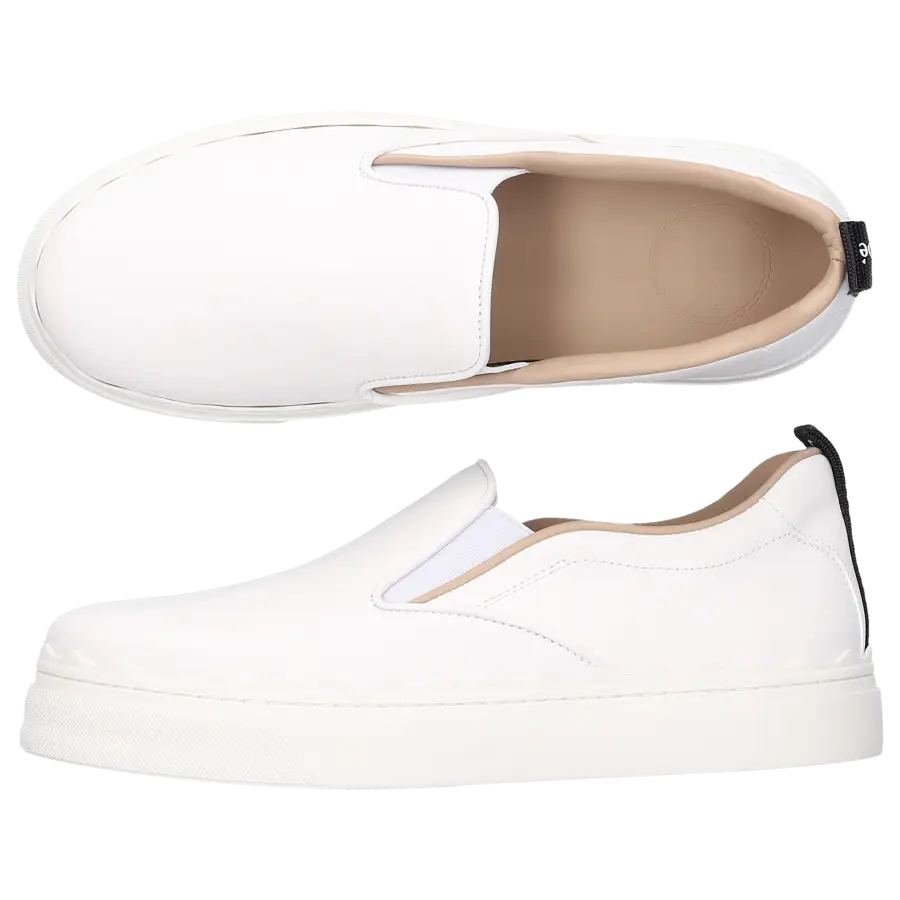 Chloé - Sneaker low LAUREN Kalbsleder - weiß