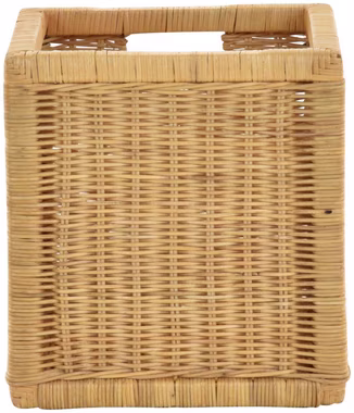 Krines Home Regalkorb Set/2 Regalkorb Aufbewahrungskorb geflochten Rattan (Quadratisch) (2-teiliges Set), Korbset Aufbewahrung Regal Schrankkorb Korb, ca. 28 x 29 x 30 cm