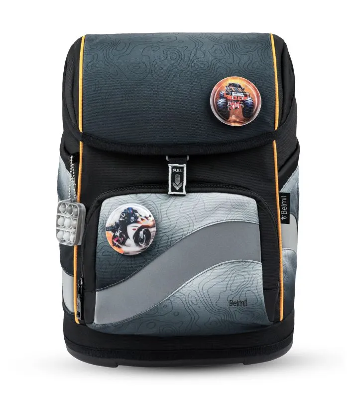 Belmil Premium Smarty Plus Schulra﻿nzen-Set 5-tlg - Black Grey
