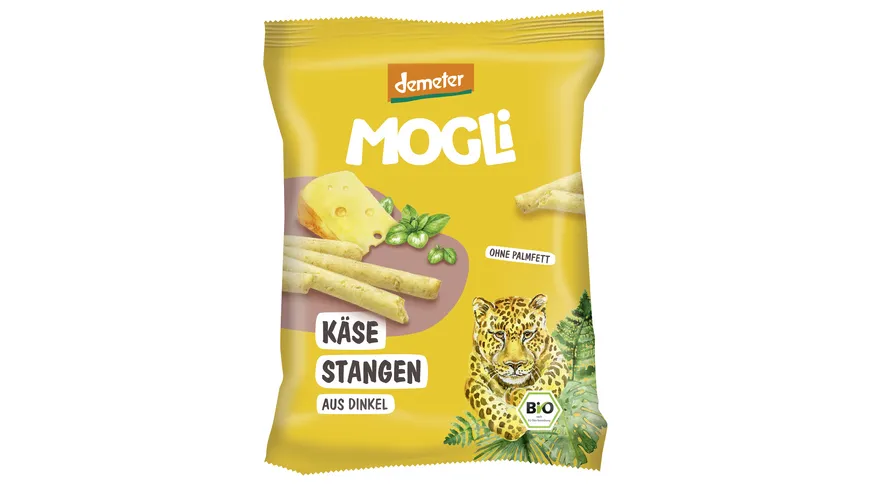MOGLi Bio Knabber-Gebäck – Käse-Stangen aus Dinkel 75 g