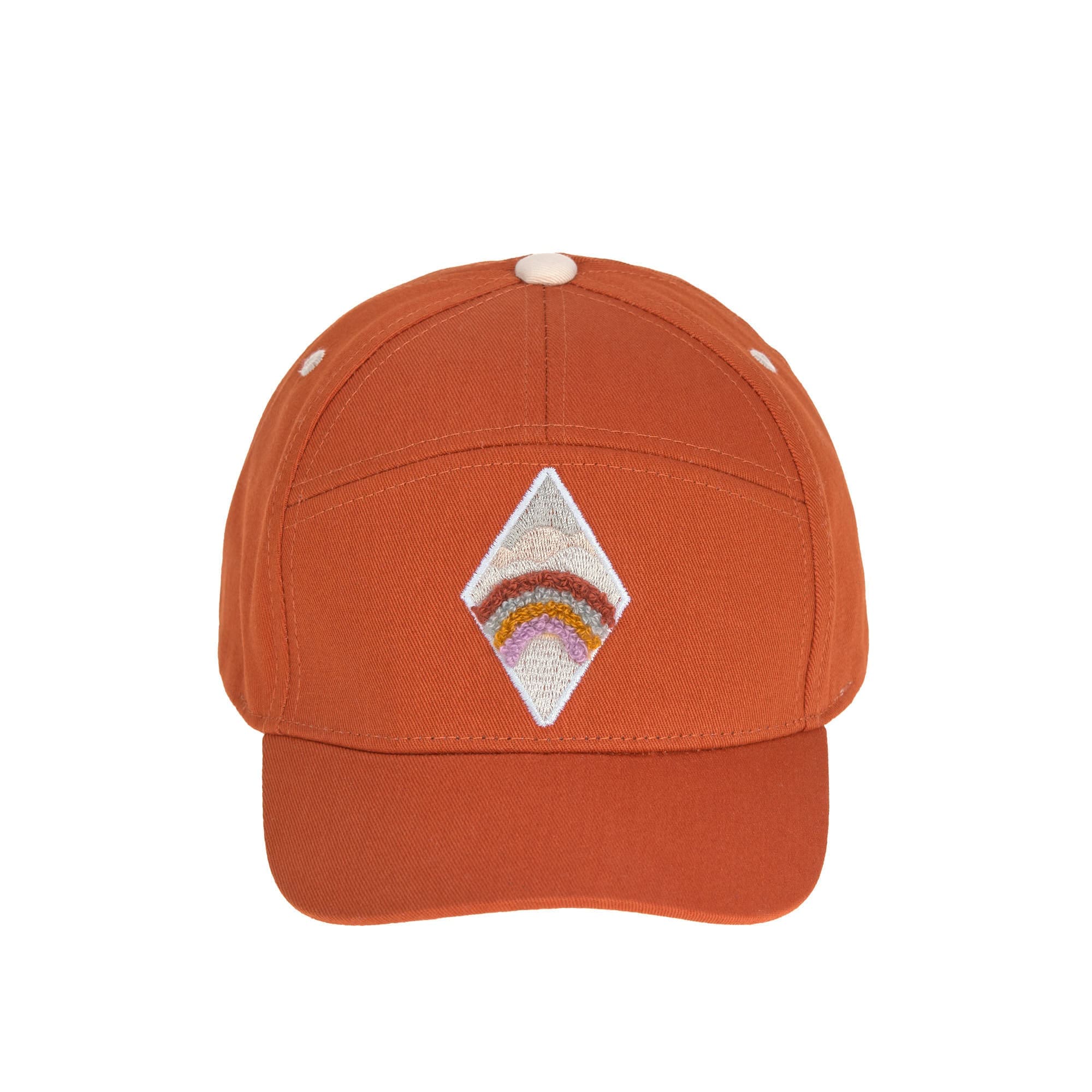 Basecap Kinder - Rainbow, Rostrot