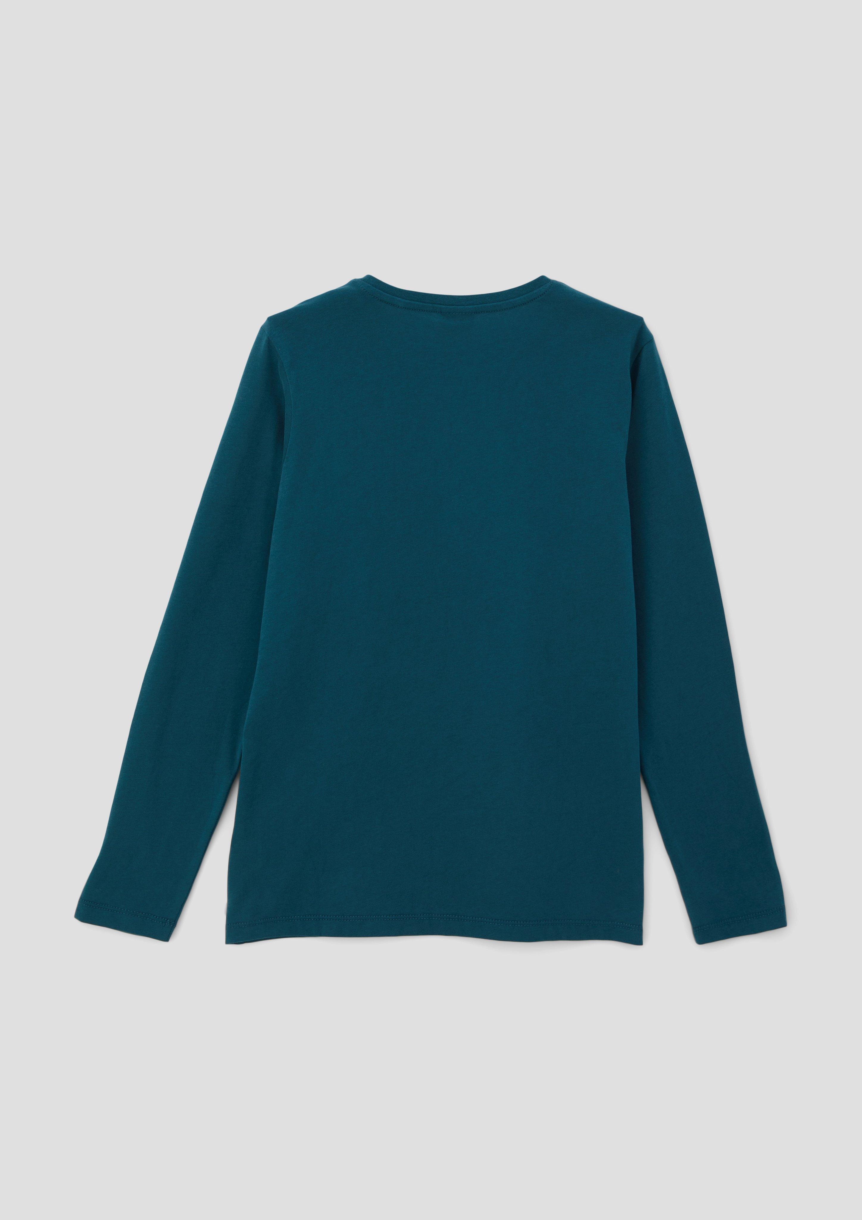 Longsleeve mit gummiertem Print  2134016-6904