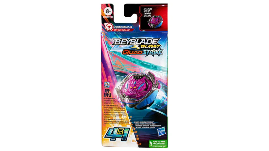 Hasbro - Beyblade Burst QuadStrike Single Pack, 1 Stück, sortiert