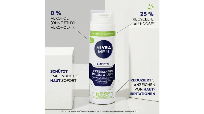 NIVEA MEN Sensitive Rasierschaum 200 ml