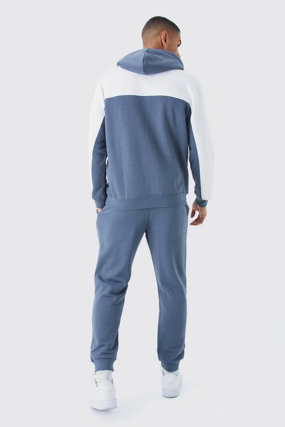 Man Roman Colorblock Trainingsanzug mit Kapuze