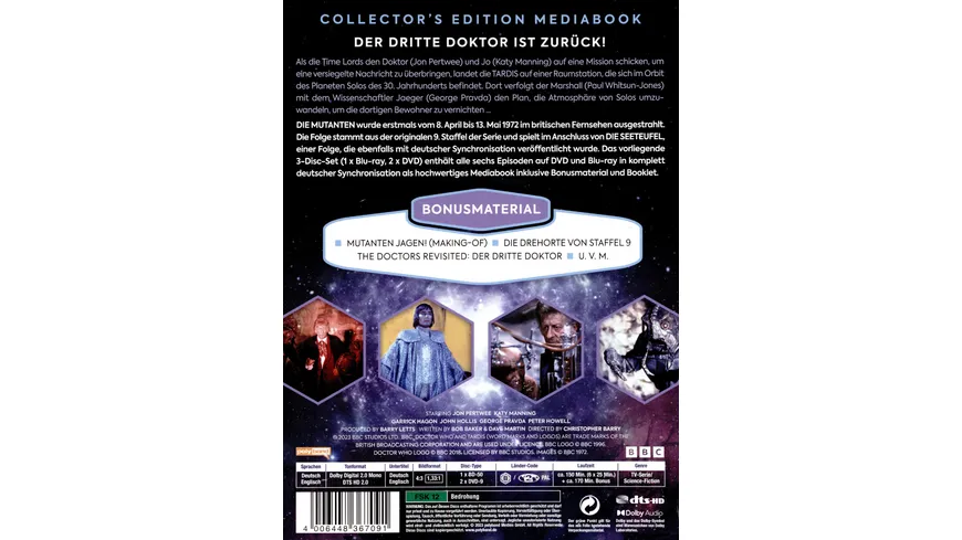 Doctor Who: Der Dritte Doktor - Die Mutanten LTD.  [3 BRs]