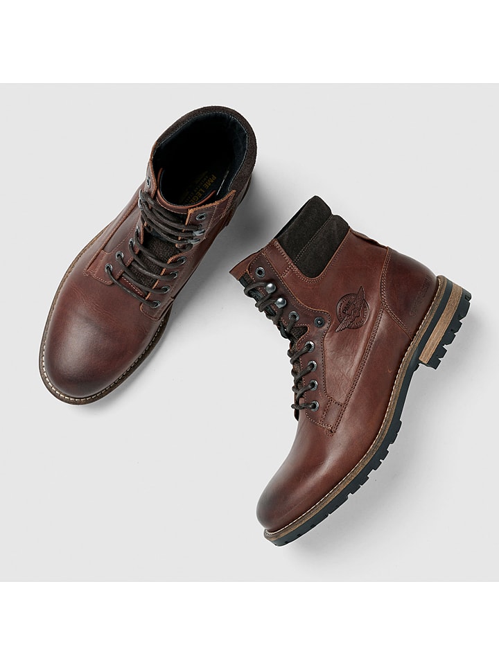 PME Legend Leder-Boots in Braun günstig kaufen