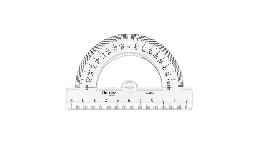 ARISTO Contrast Vollkreis-Winkelmesser 360° orange-transparent