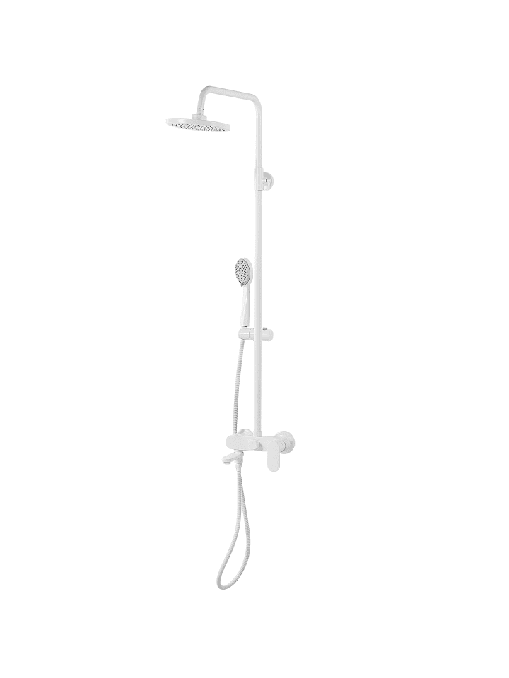 Beliani Wannenarmaturen GURARA in Weiß - (W) 23 x (H) 83 x (L) 36 cm günstig kaufen onesize