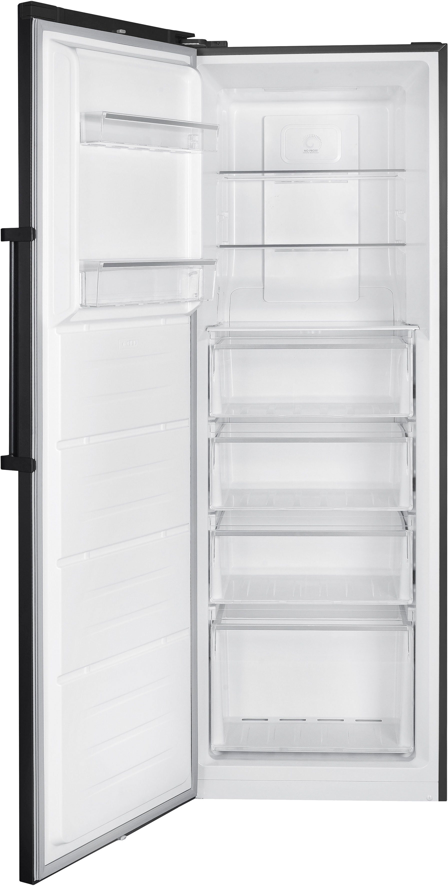 Hanseatic Gefrierschrank HGS18560ENFDBI, 185 cm hoch, 59,5 cm breit, NoFrost, Schnellgefrierfunktion, Display, Türalarm