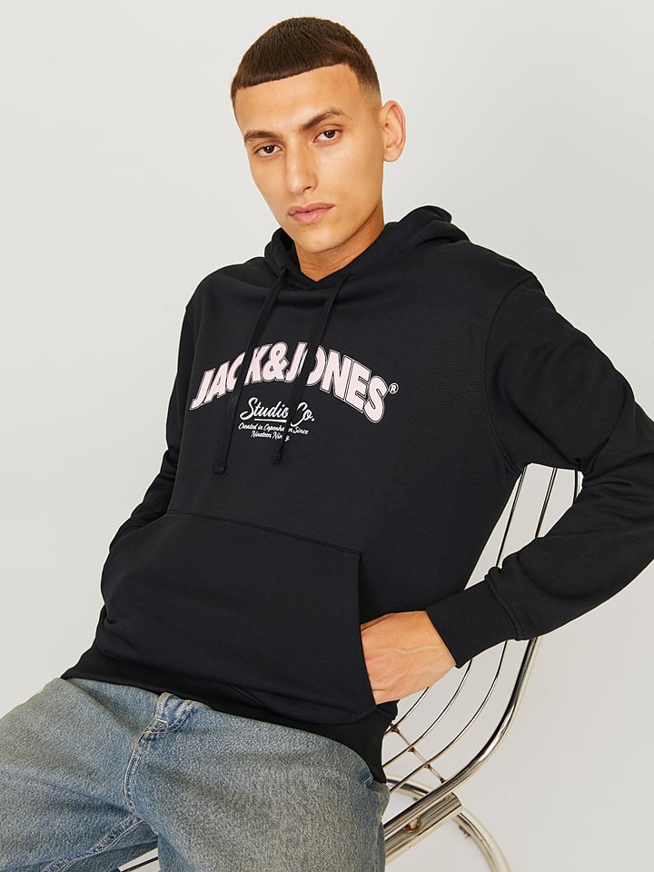 Jack & Jones Hoodie in Schwarz günstig kaufen