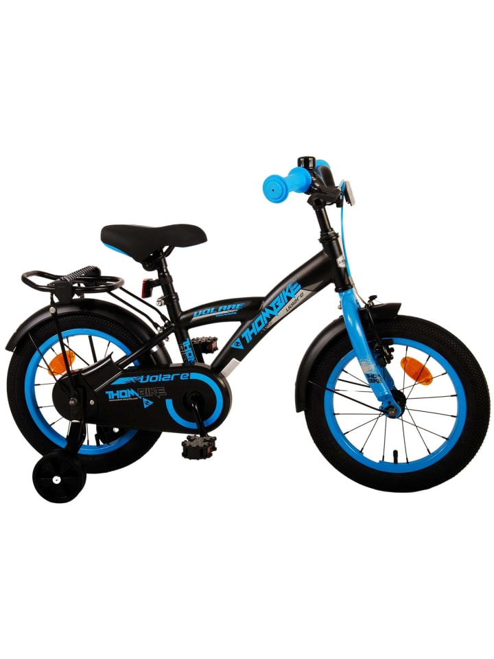 Volare Kinderfahrrad Thombike für Jungen 14 Zoll Kinderrad in Schwarz Blau 4 Jahre günstig kaufen onesize