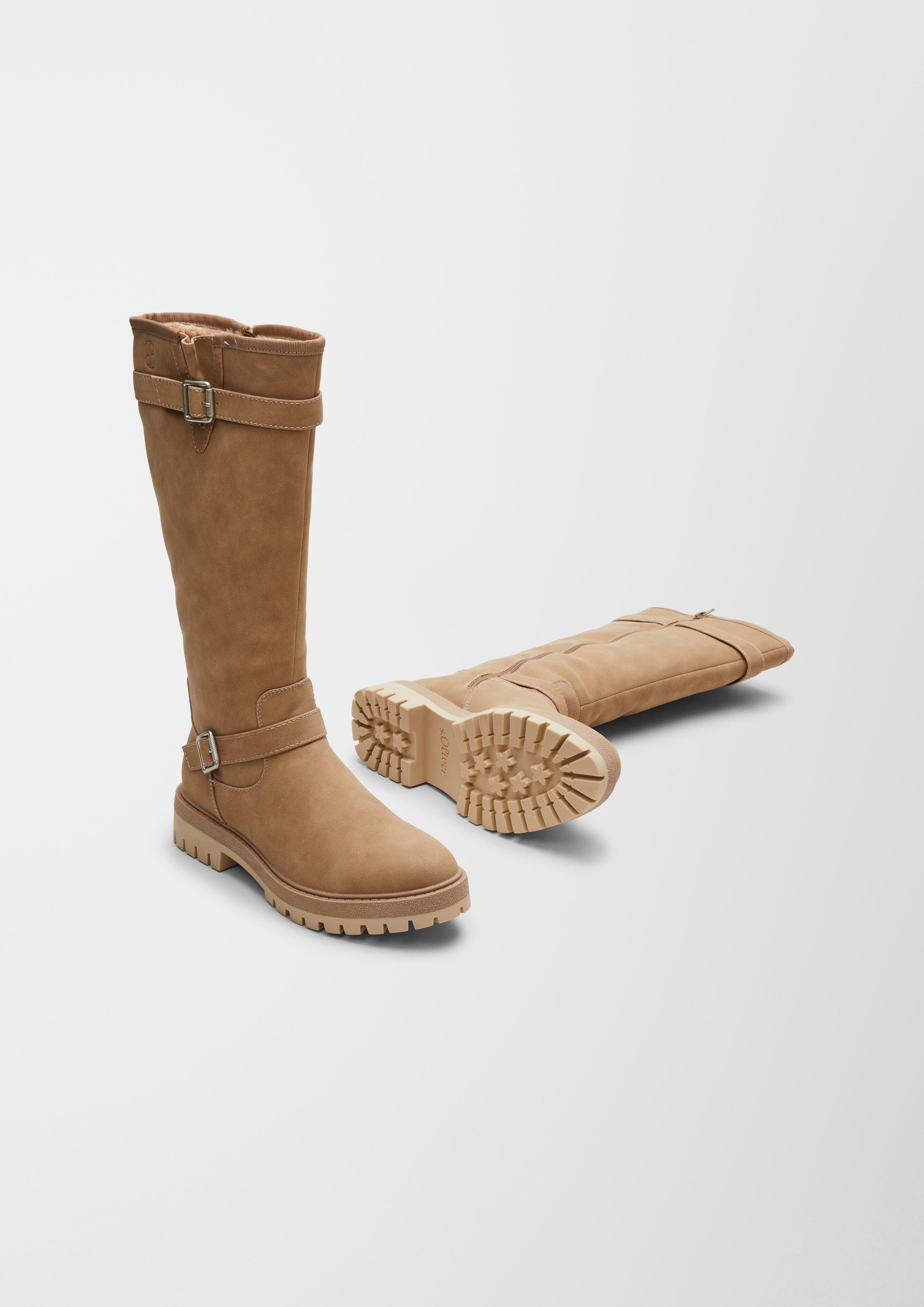 Stiefel in Veloursleder-Optik  6006587-440