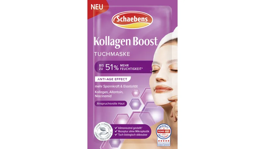 Schaebens Kollagen Boost Tuchmaske
