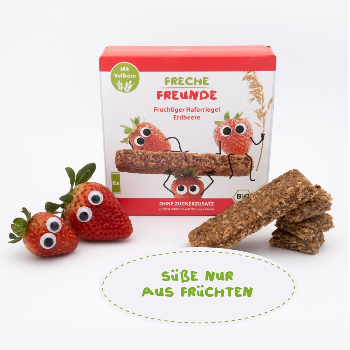 Fruchtriegel Hafer Erdbeere, ab 3 Jahren, (6x30 g), 180 g
