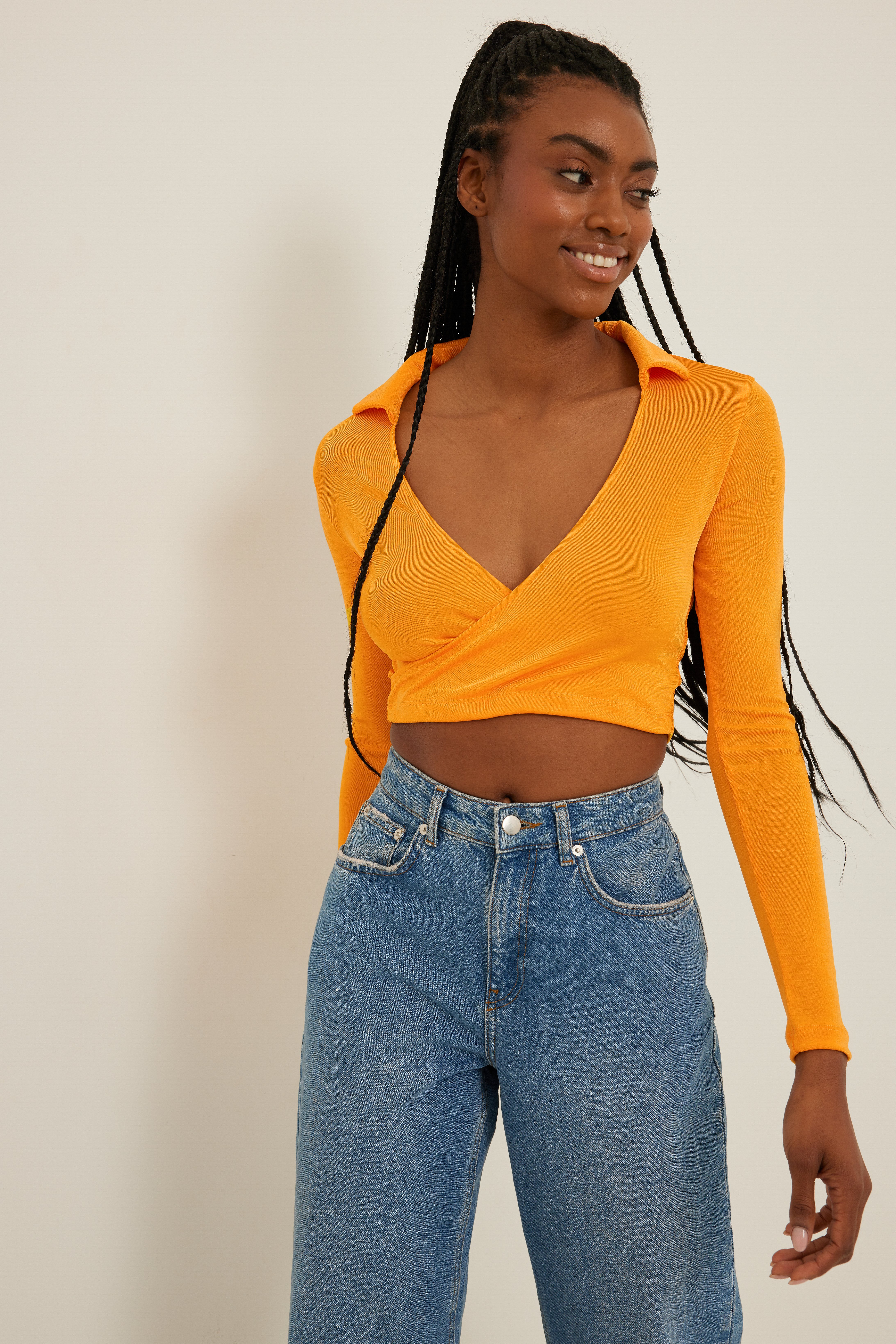 Recyceltes Wrap-Top