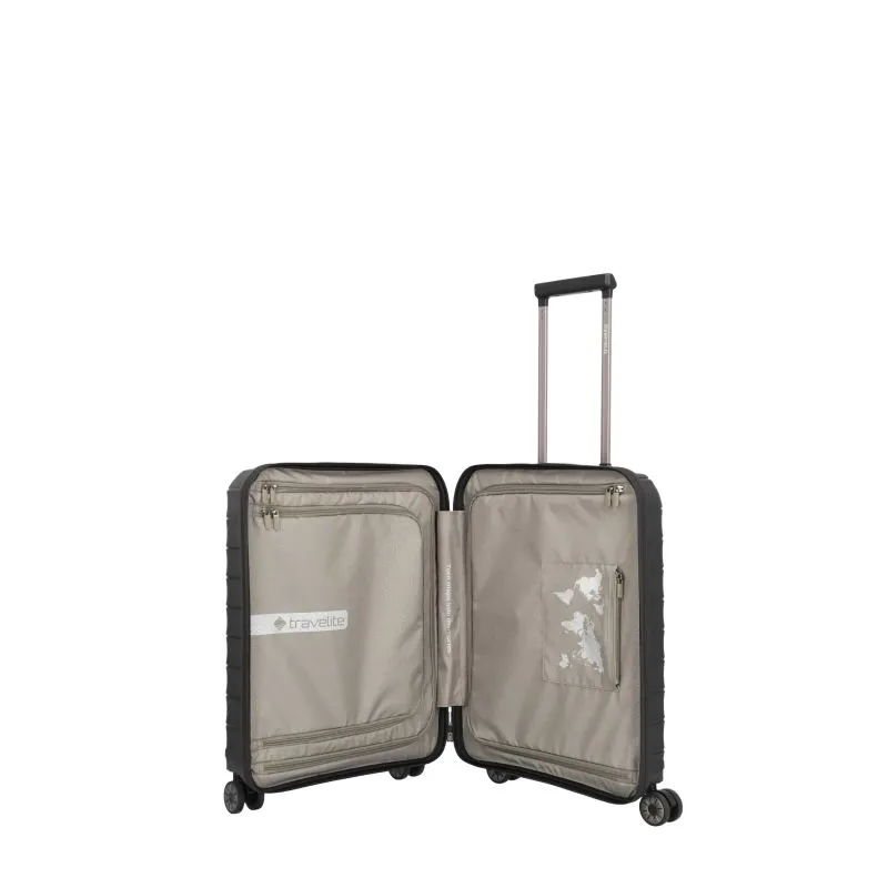 Travelite MOOBY Bordtrolley S mit Vortasche (55 cm) - Schwarz