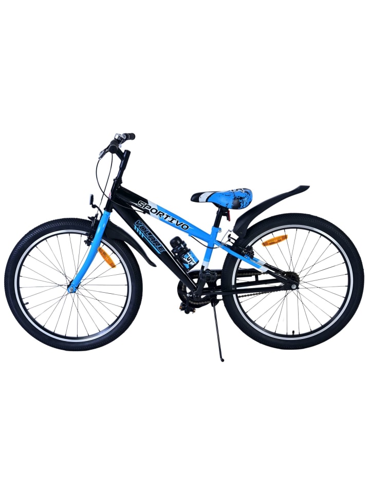 Volare Kinderfahrrad Sportivo für Jungen 24 Zoll Kinderrad in Schwarz Blau 8 Jahre günstig kaufen onesize