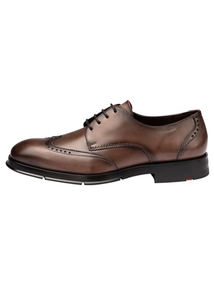 LLOYD Leder-Schnürschuhe in Braun günstig kaufen