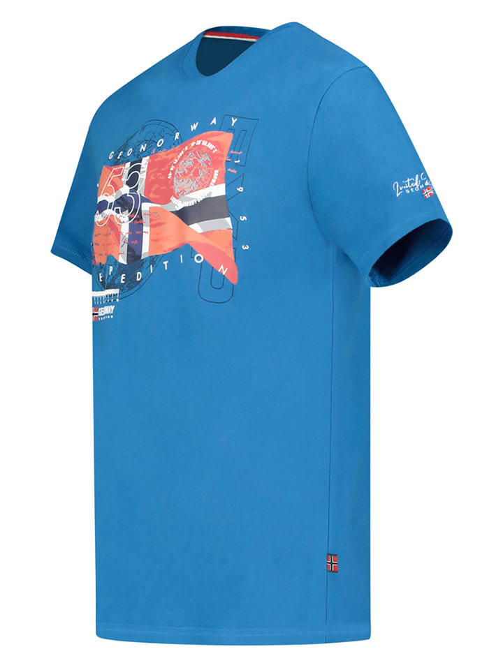 Geographical Norway Shirt in Blau günstig kaufen