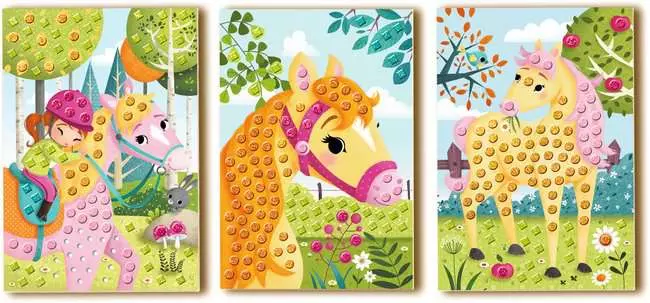 Mosaic Junior Horses - Bastelset für Kinder ab 4 Jahren