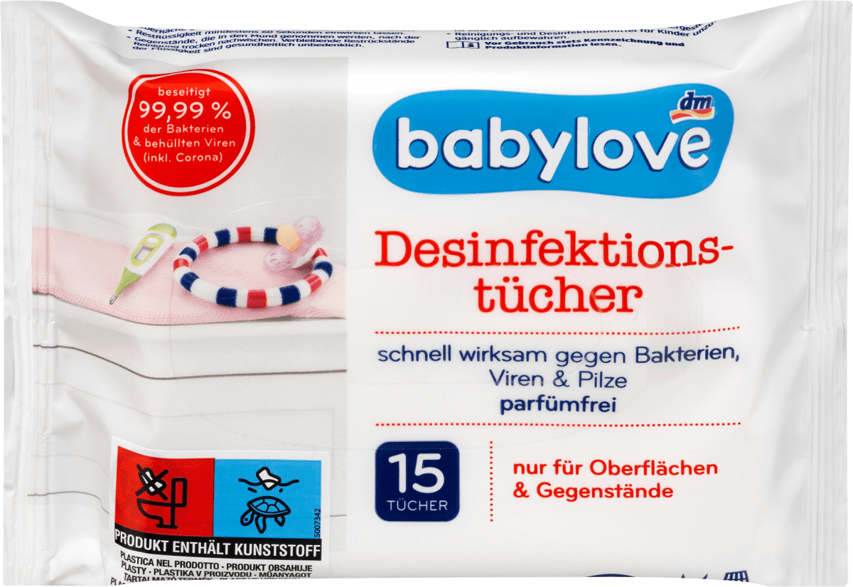 Desinfektionstücher Parfümfrei, 15 St