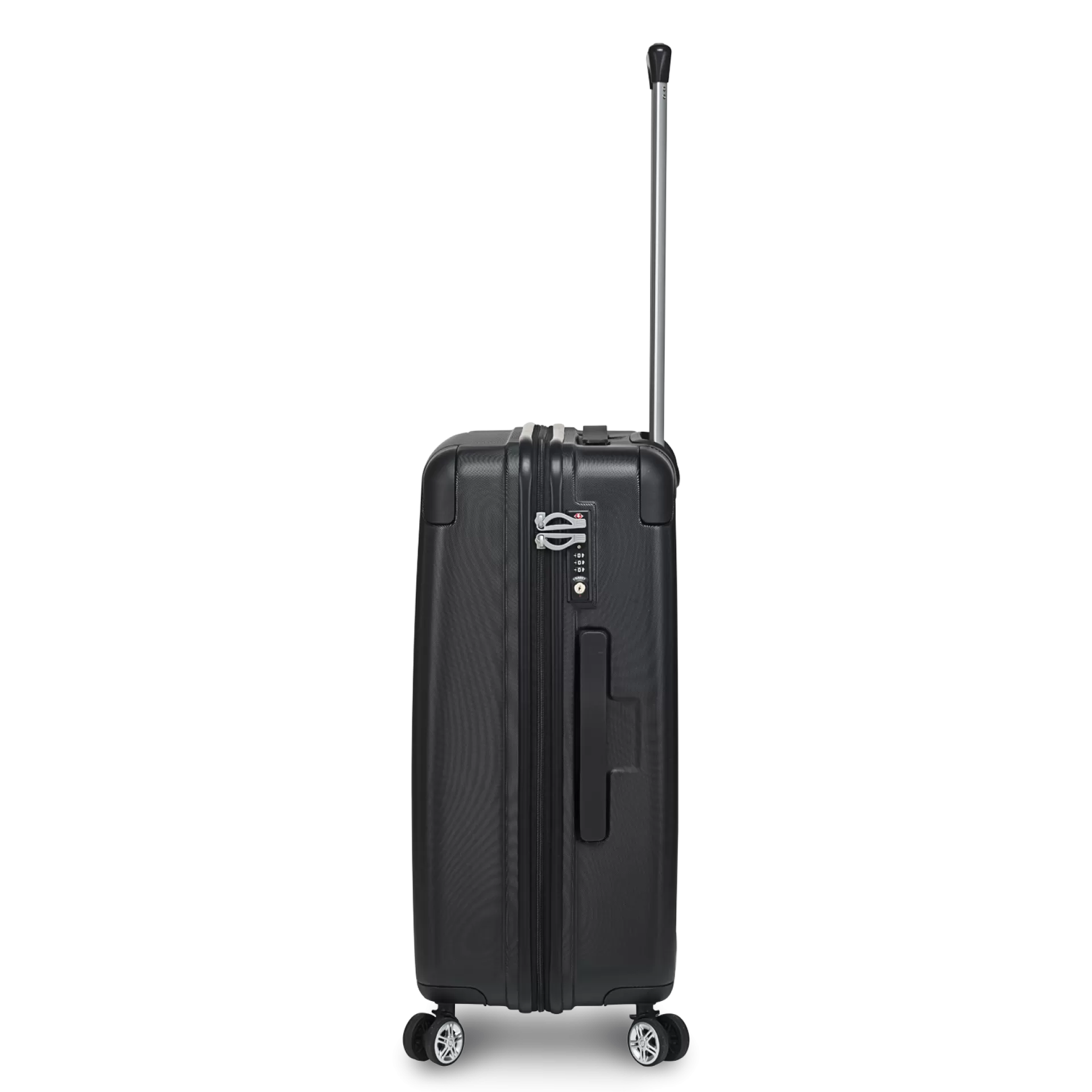 Stratic Hartschalen-Koffer M mit 4 Rollen, 66 cm, 67 Liter Stripe - Black