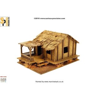 Low Planked-Style Village House (28 mm)