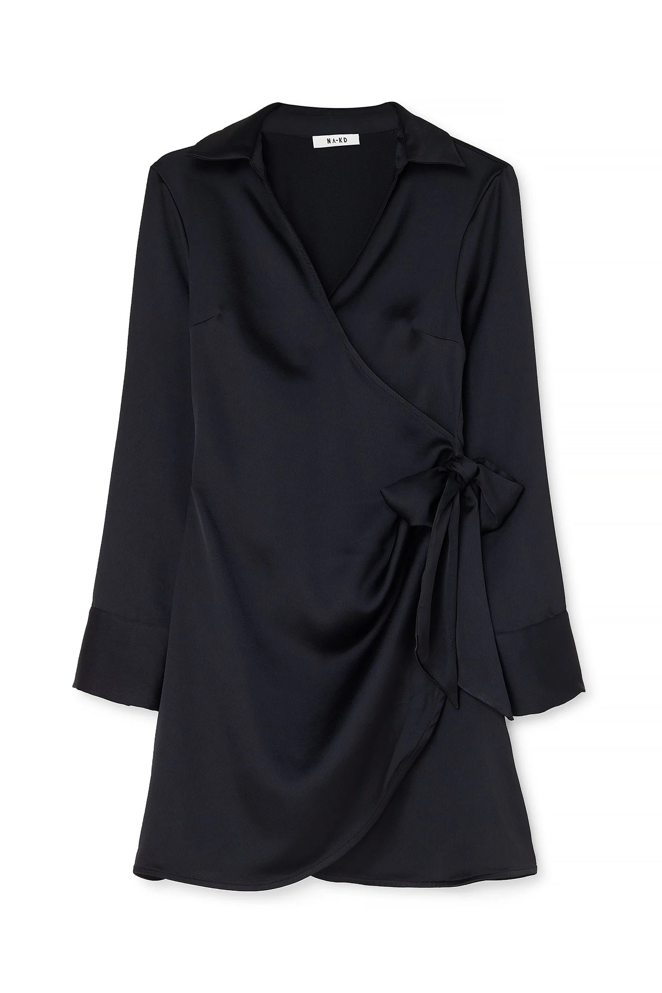 Drapiertes Wickel-Minikleid
