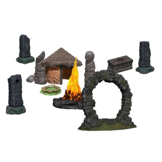 WizKids 4D Settings Miniaturen unbemalt Jungle Shrine