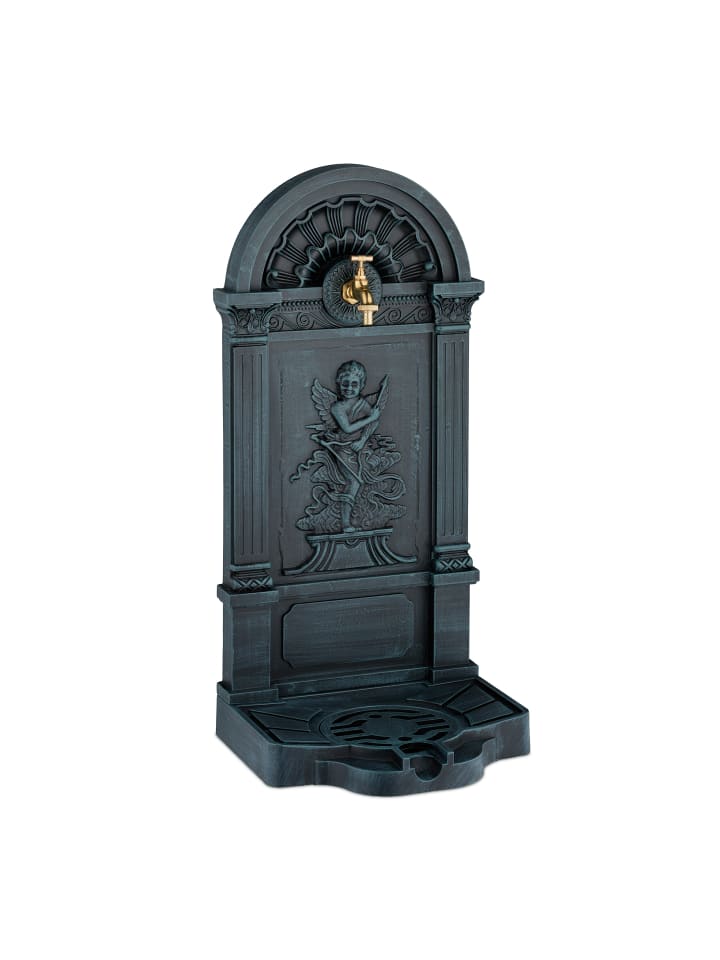 relaxdays Standbrunnen in Grau-Grün - (B)39 x (H)83 x (T)33 cm günstig kaufen onesize