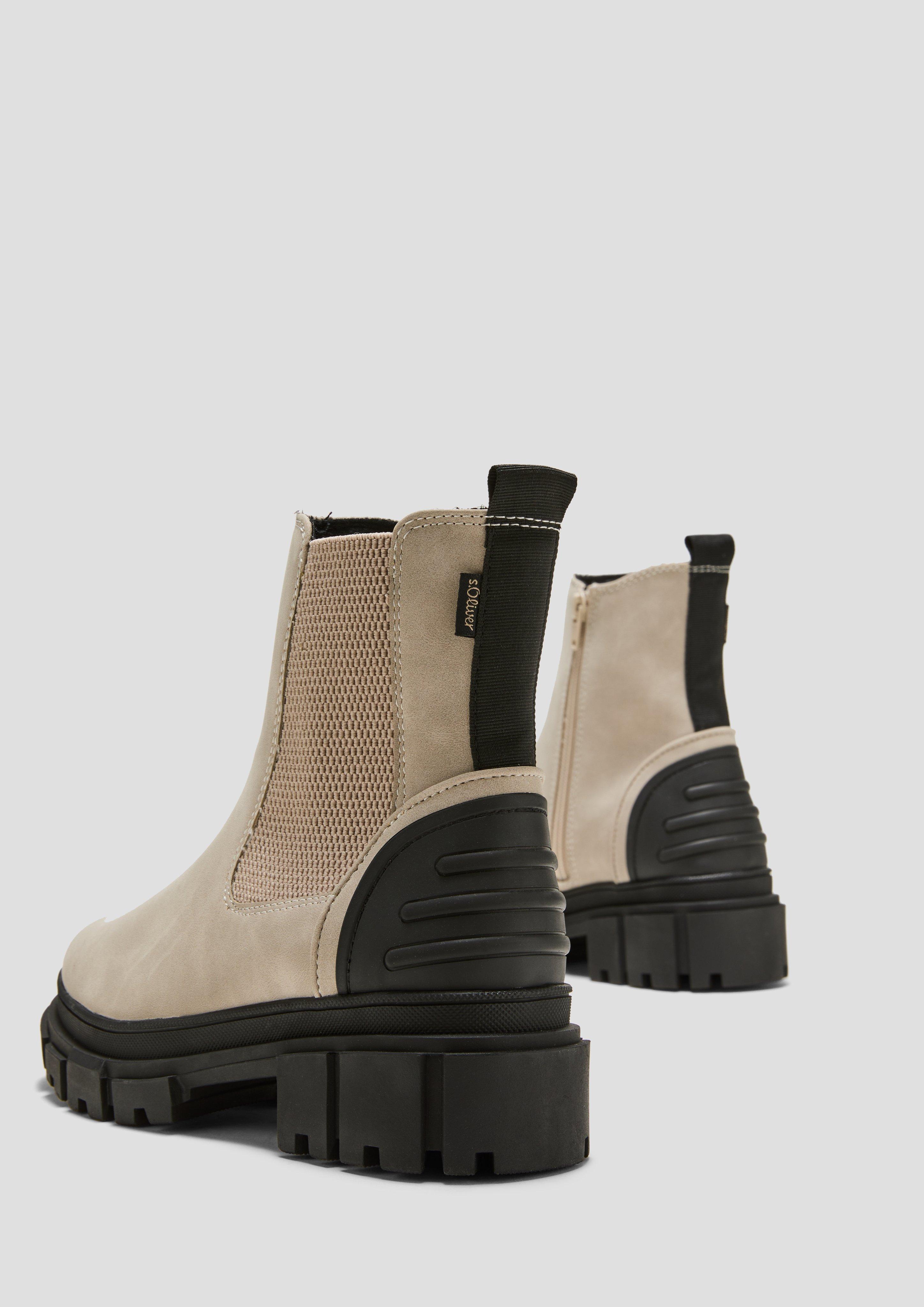Chelsea Boots mit Kontrast-Detail  6008330-400