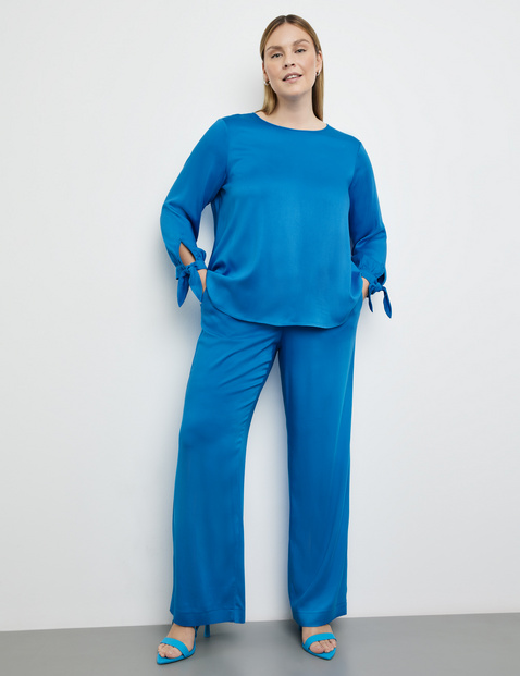 Blusenshirt mit Knoten-Details am Arm