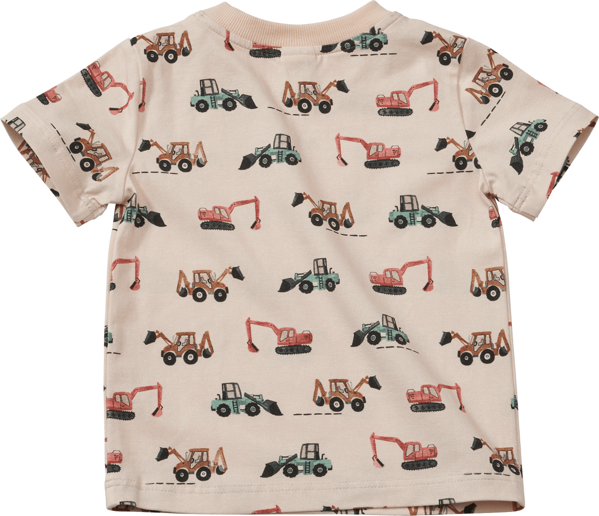 T-Shirt Pro Climate mit Bagger-Muster, beige, Gr. 110, 1 St