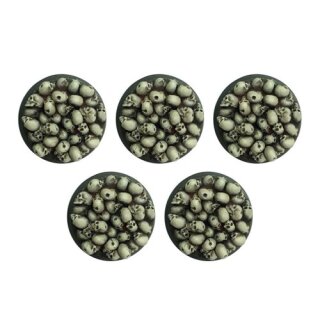Bitspudlo - 32mm Round Skull Pile Bases (5)