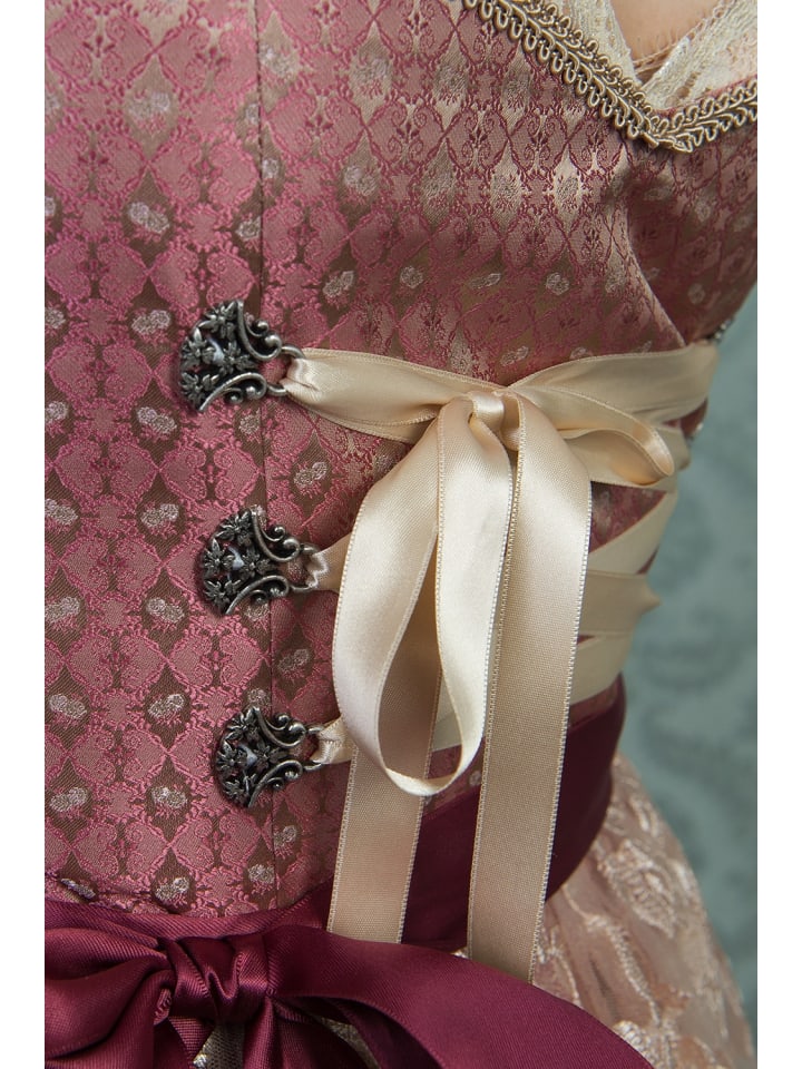 Edelnice Midi Dirndl 2-teilig Diana in rose günstig kaufen