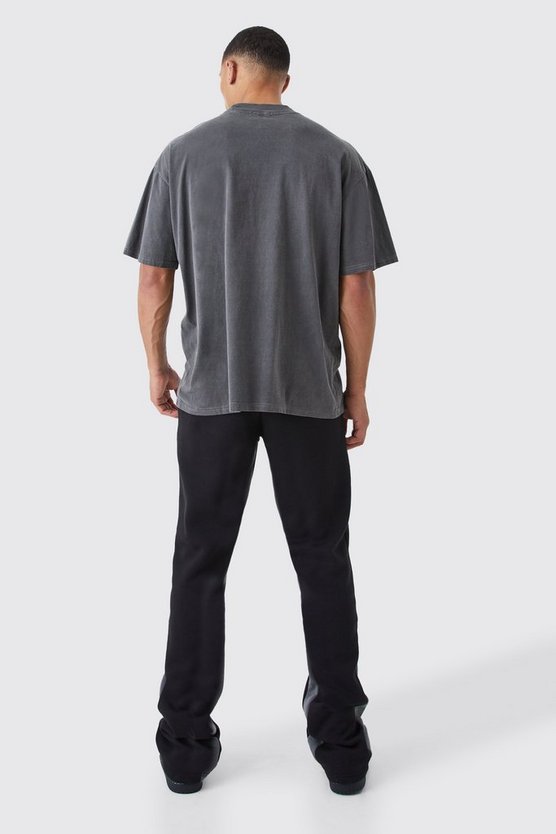 Tall Oversize T-Shirt mit On Target Homme Print